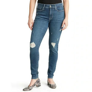Signature by Levi Strauss & Co. Women's High Rise Skinny Jeans 6/W28 Blue NWT.